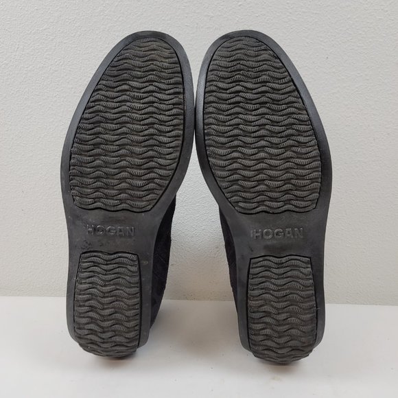 HOGAN INTERACTIVE Mens Blue  suede Shoes Sneakers driving high top Size 10 - Picture 5 of 10